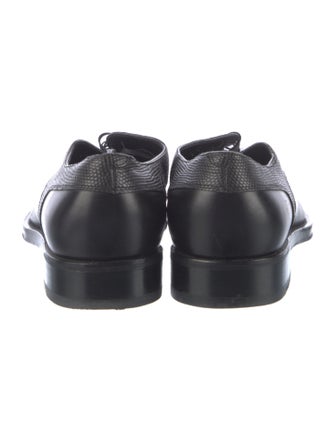 Salvatore Ferragamo Embossed Leather Oxfords