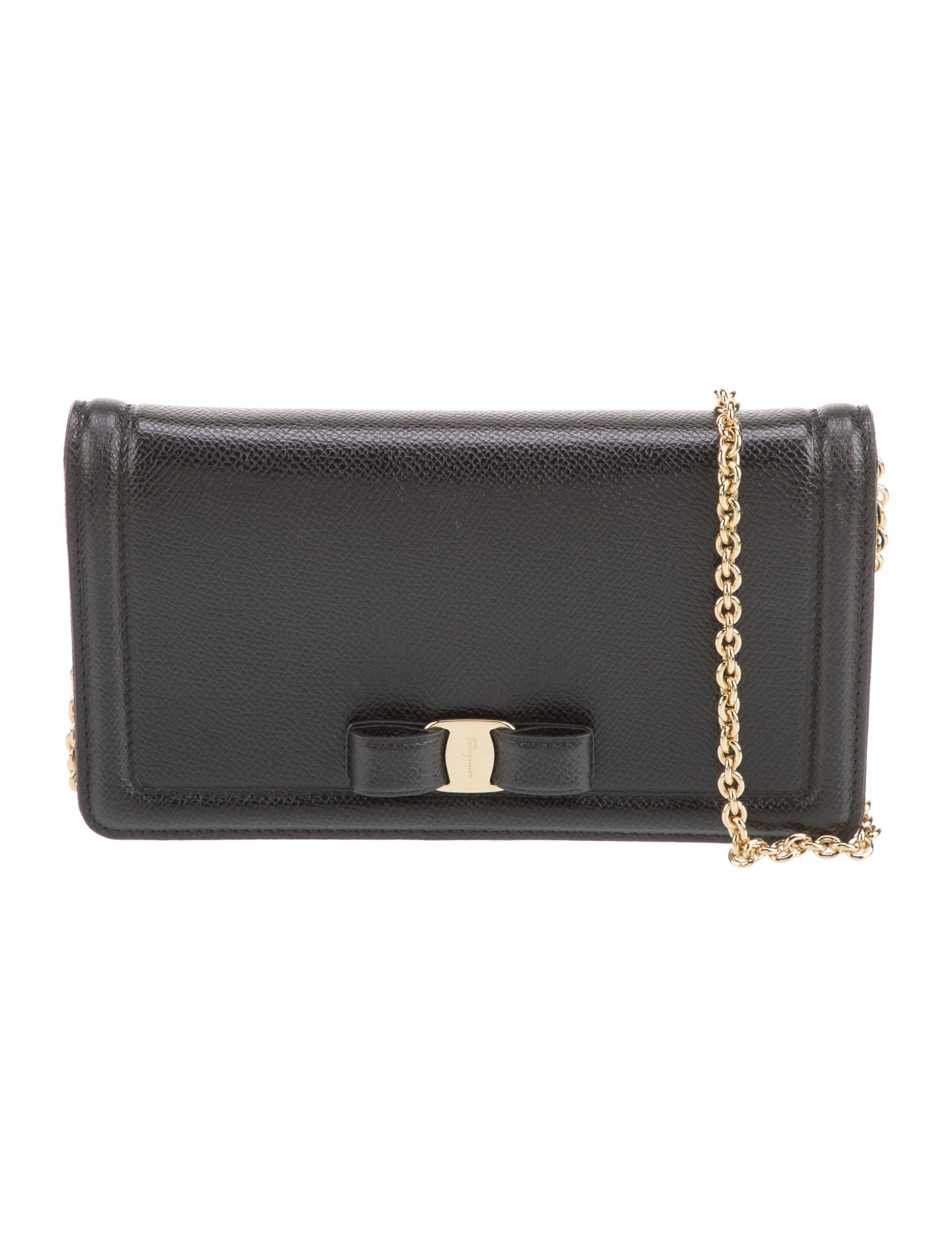 Salvatore Ferragamo Vara Bow Accent Leather Wallet