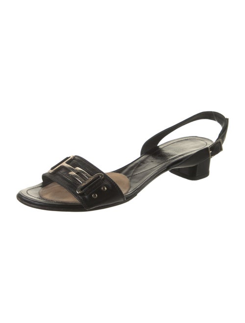 Salvatore Ferragamo Leather Slingback Sandals
