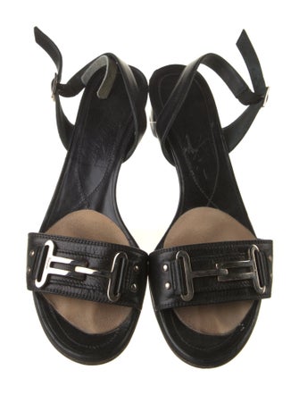 Salvatore Ferragamo Leather Slingback Sandals