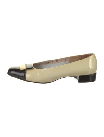 Salvatore Ferragamo Gancini Logo Patent Leather Pumps