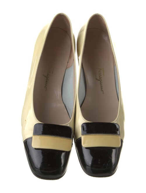 Salvatore Ferragamo Gancini Logo Patent Leather Pumps