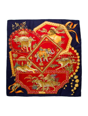 Salvatore Ferragamo Silk Printed Scarf
