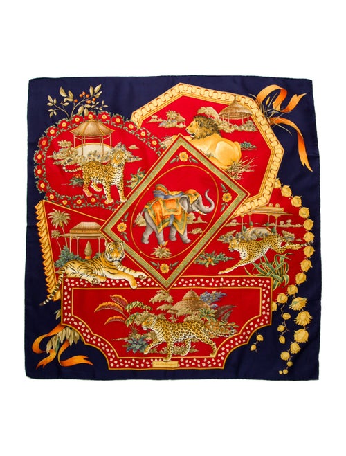Salvatore Ferragamo Silk Printed Scarf