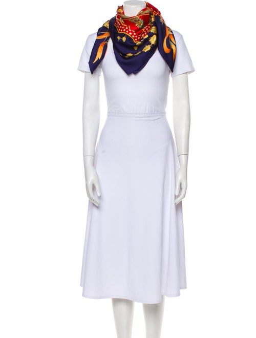 Salvatore Ferragamo Silk Printed Scarf