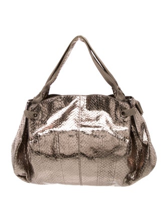 Salvatore Ferragamo Snakeskin Top Handle Bag