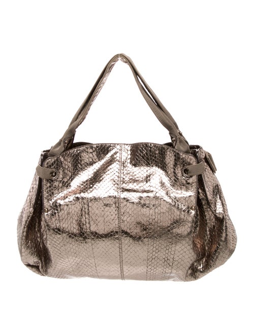 Salvatore Ferragamo Snakeskin Top Handle Bag