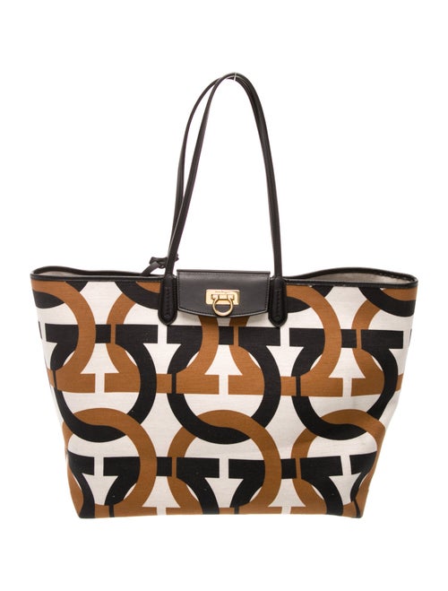 Salvatore Ferragamo Canvas Tote