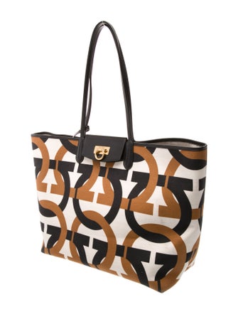 Salvatore Ferragamo Canvas Tote