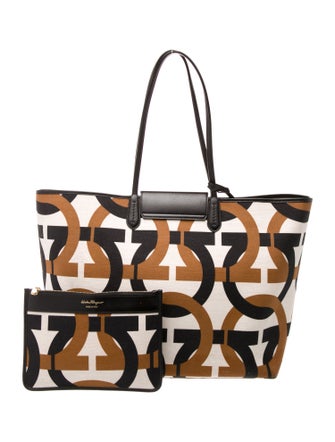 Salvatore Ferragamo Canvas Tote