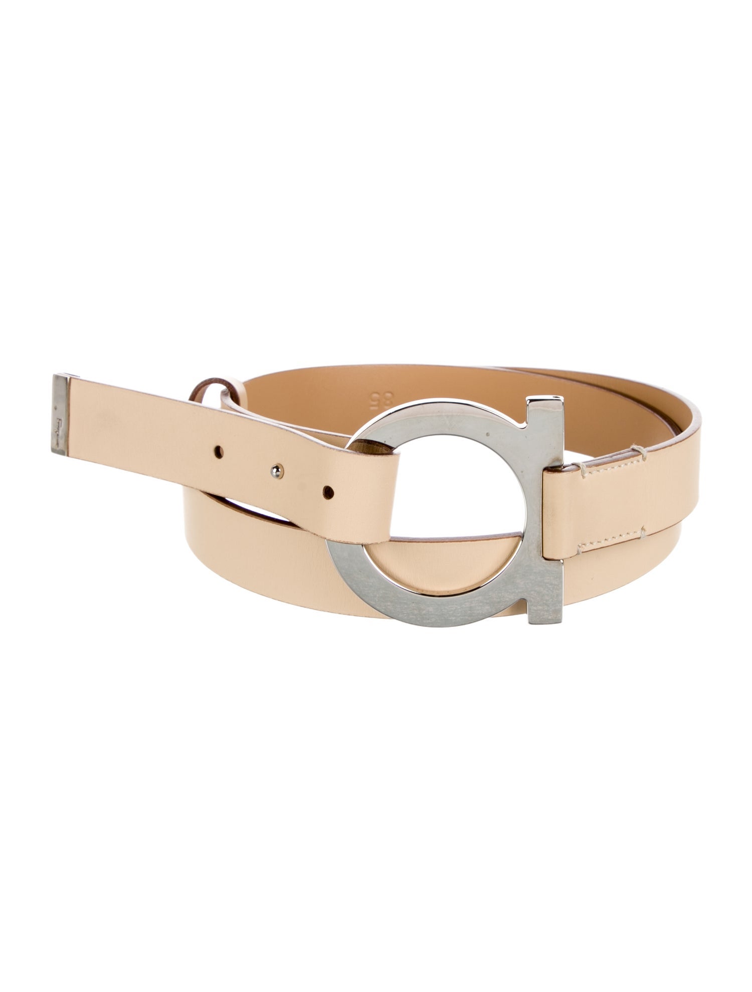 Salvatore Ferragamo Skinny Leather Waist Belt