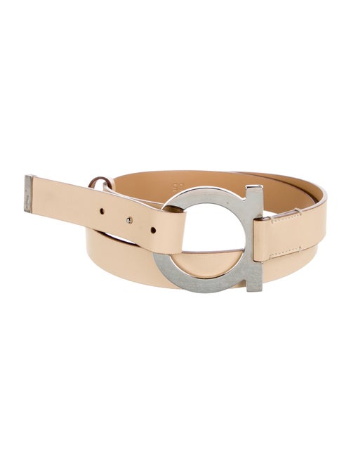 Salvatore Ferragamo Skinny Leather Waist Belt