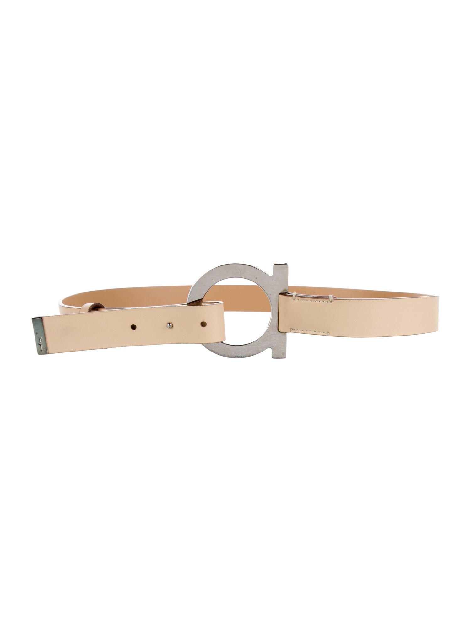 Salvatore Ferragamo Skinny Leather Waist Belt