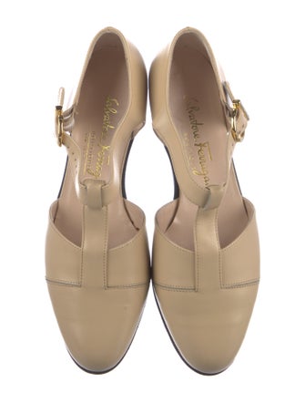 Salvatore Ferragamo Leather D'Orsay Flats