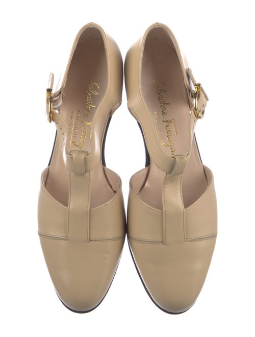 Salvatore Ferragamo Leather D'Orsay Flats