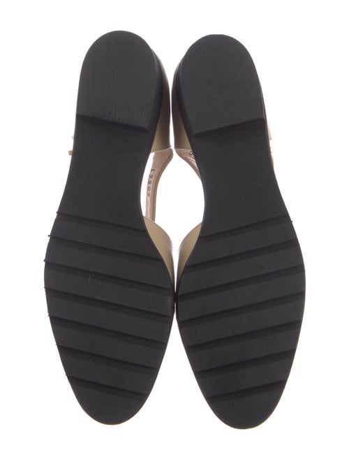 Salvatore Ferragamo Leather D'Orsay Flats