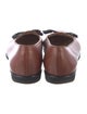 Salvatore Ferragamo Leather Tassel Accents Ballet Flats