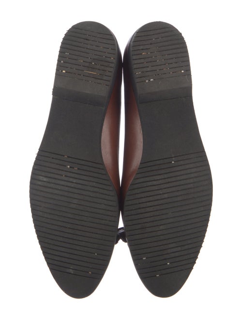 Salvatore Ferragamo Leather Tassel Accents Ballet Flats