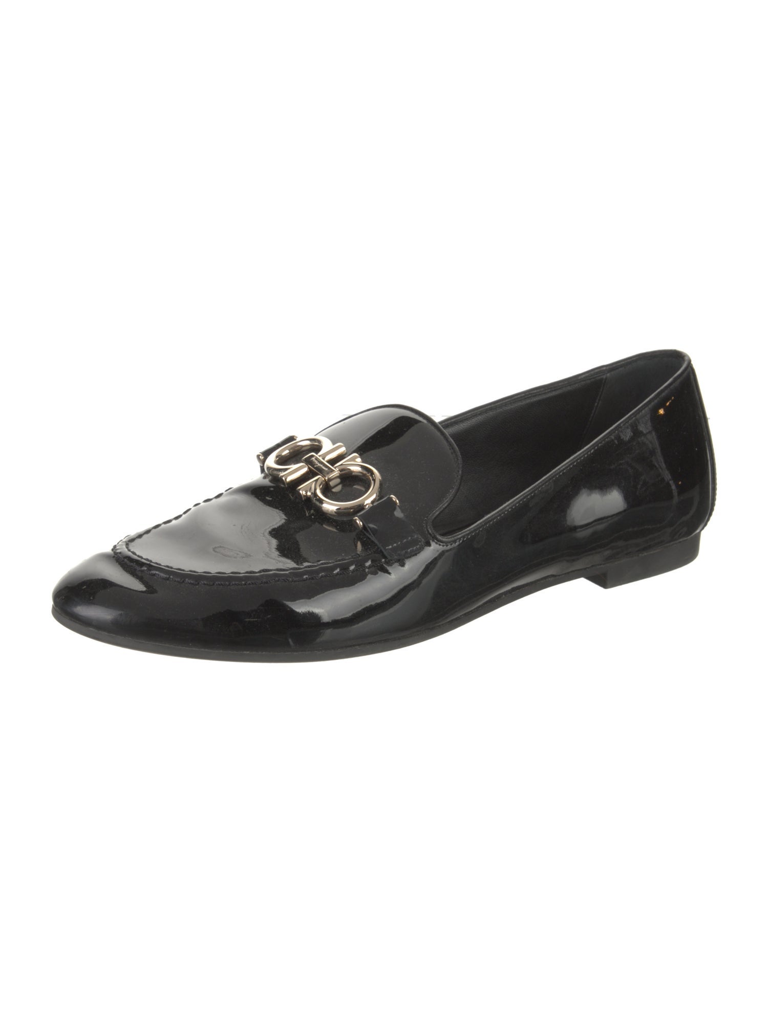 Salvatore Ferragamo Patent Leather Loafers