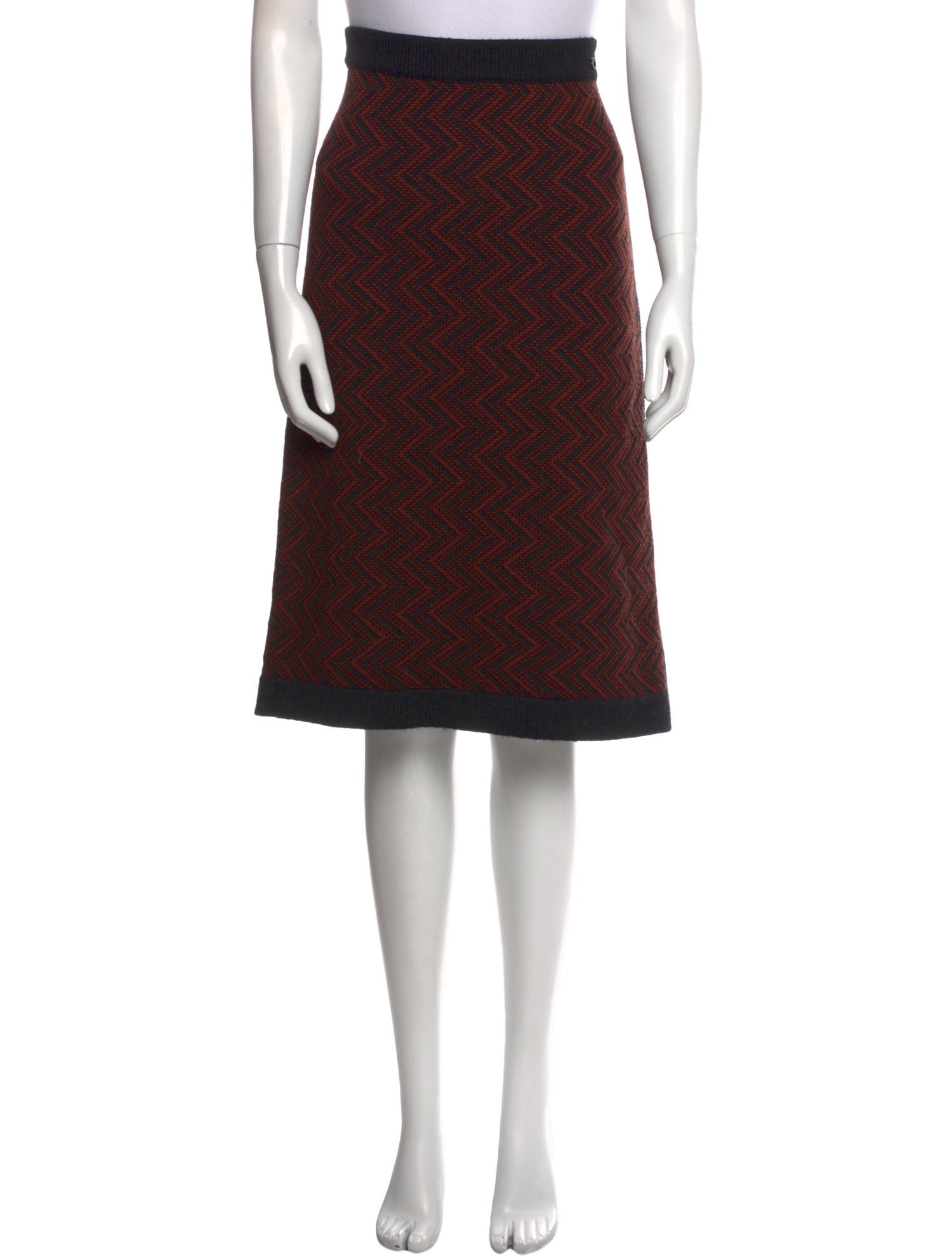 Salvatore Ferragamo Wool Knee-Length Skirt