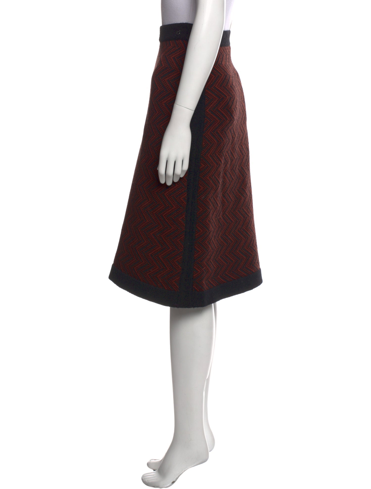 Salvatore Ferragamo Wool Knee-Length Skirt