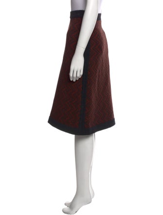 Salvatore Ferragamo Wool Knee-Length Skirt