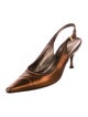Salvatore Ferragamo Leather Slingback Pumps