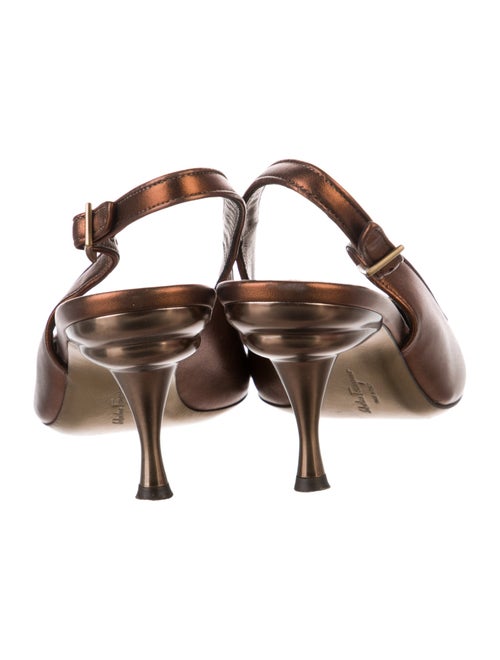 Salvatore Ferragamo Leather Slingback Pumps