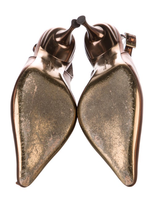 Salvatore Ferragamo Leather Slingback Pumps