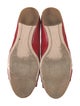 Salvatore Ferragamo Patent Leather Bow Accents Ballet Flats