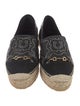 Salvatore Ferragamo Gancini Logo Leather Espadrilles