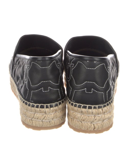 Salvatore Ferragamo Gancini Logo Leather Espadrilles