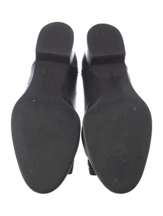 Salvatore Ferragamo Vara Bow Accent Embossed Leather Pumps