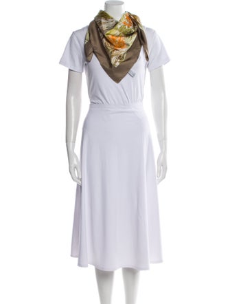 Salvatore Ferragamo Silk Printed Scarf