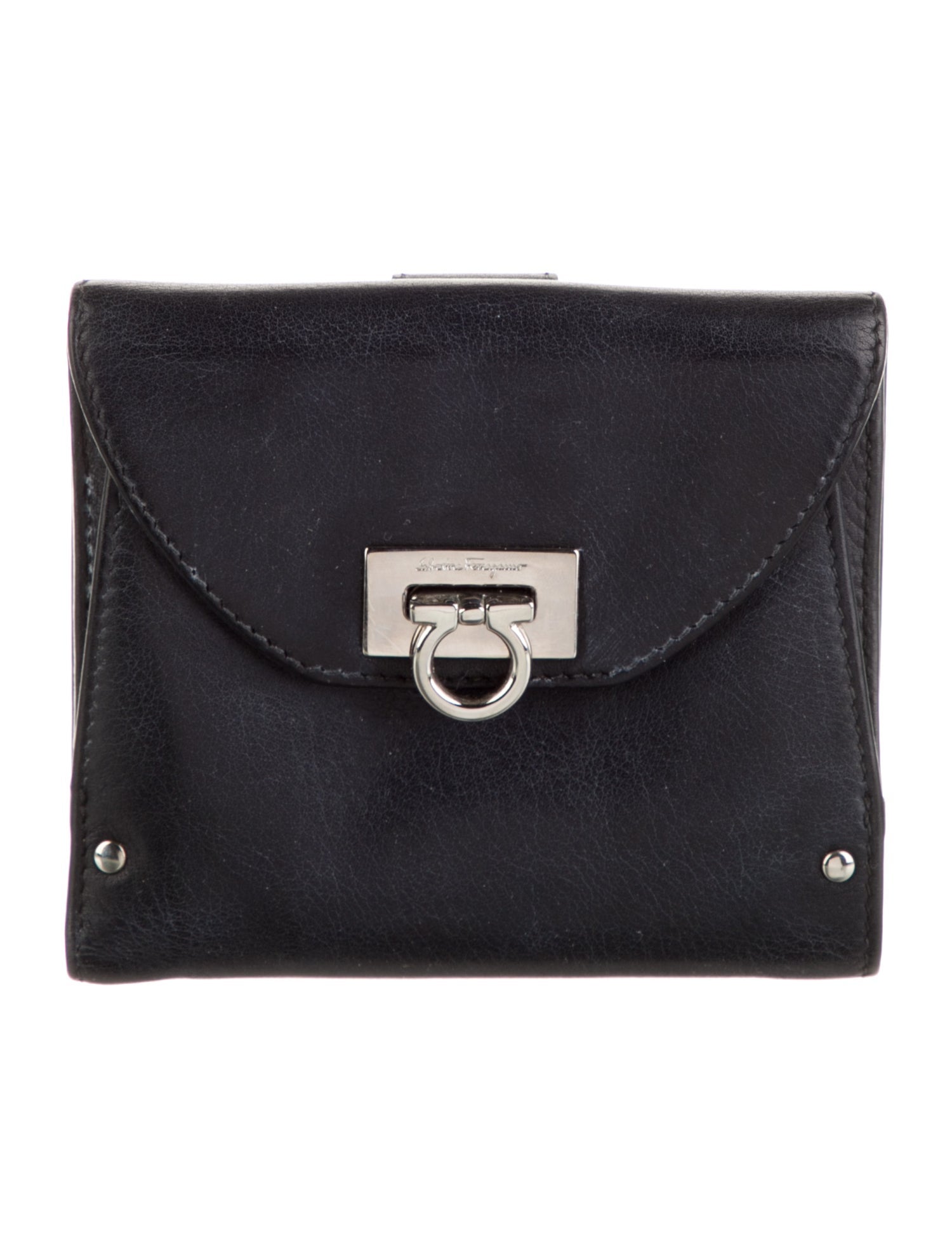 Salvatore Ferragamo Leather Compact Wallet