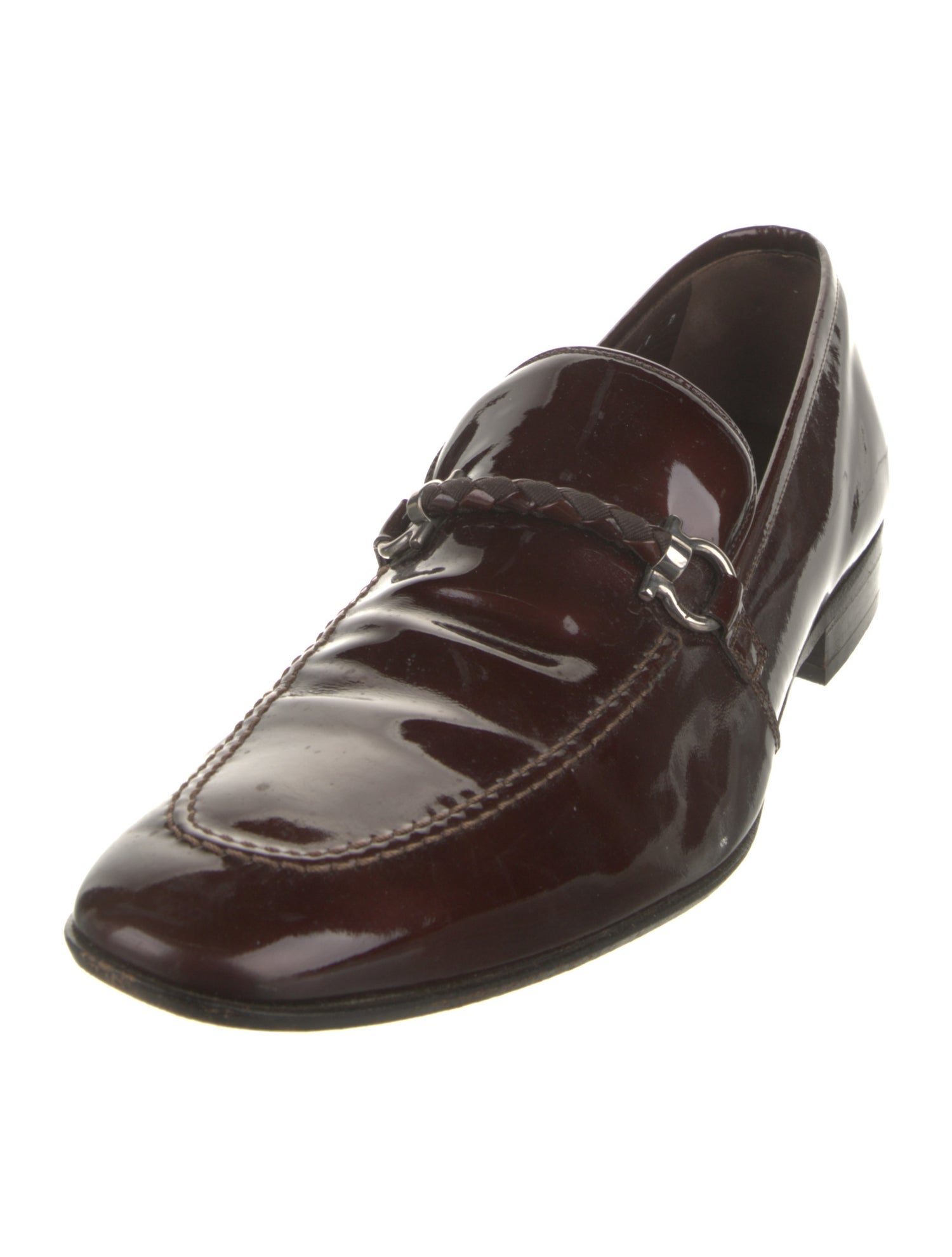 Salvatore Ferragamo Patent Leather Dress Loafers