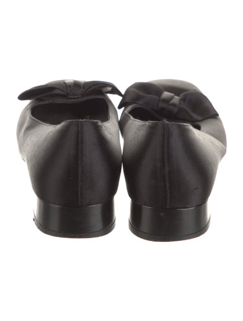 Salvatore Ferragamo Satin Bow Accents Pumps