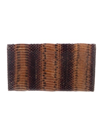 Salvatore Ferragamo Embossed Leather Printed Wallet