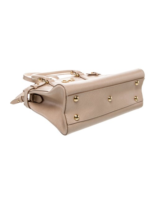 Salvatore Ferragamo Saffiano Leather Top Handle Bag