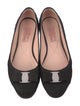Salvatore Ferragamo Bow Accents Ballet Flats