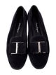 Salvatore Ferragamo Velvet Bow Accents Loafers