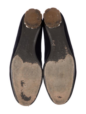 Salvatore Ferragamo Velvet Bow Accents Loafers