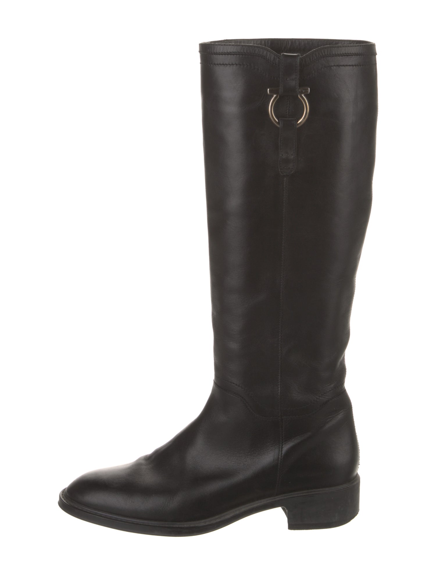 Salvatore Ferragamo Leather Riding Boots
