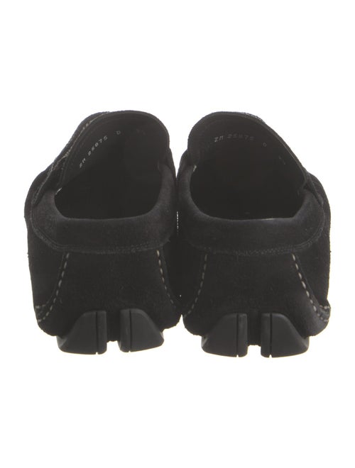 Salvatore Ferragamo Gancini Logo Suede Moccasins