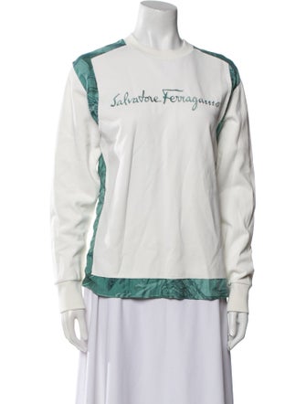 Salvatore Ferragamo Graphic Print Crew Neck Sweatshirt
