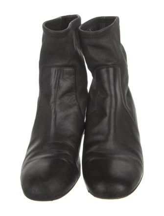 Salvatore Ferragamo Leather Sock Boots