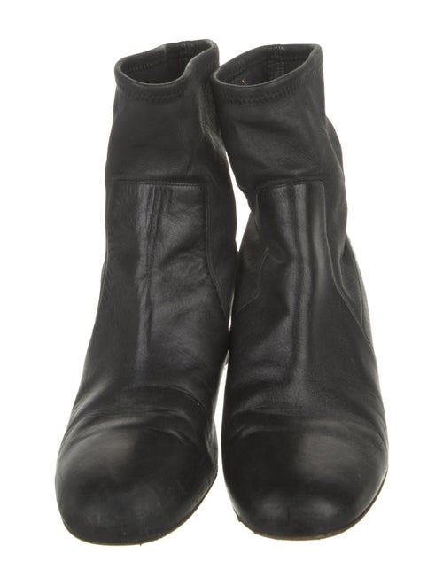 Salvatore Ferragamo Leather Sock Boots
