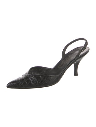 Salvatore Ferragamo Leather Slingback Pumps