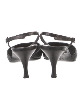 Salvatore Ferragamo Leather Slingback Pumps