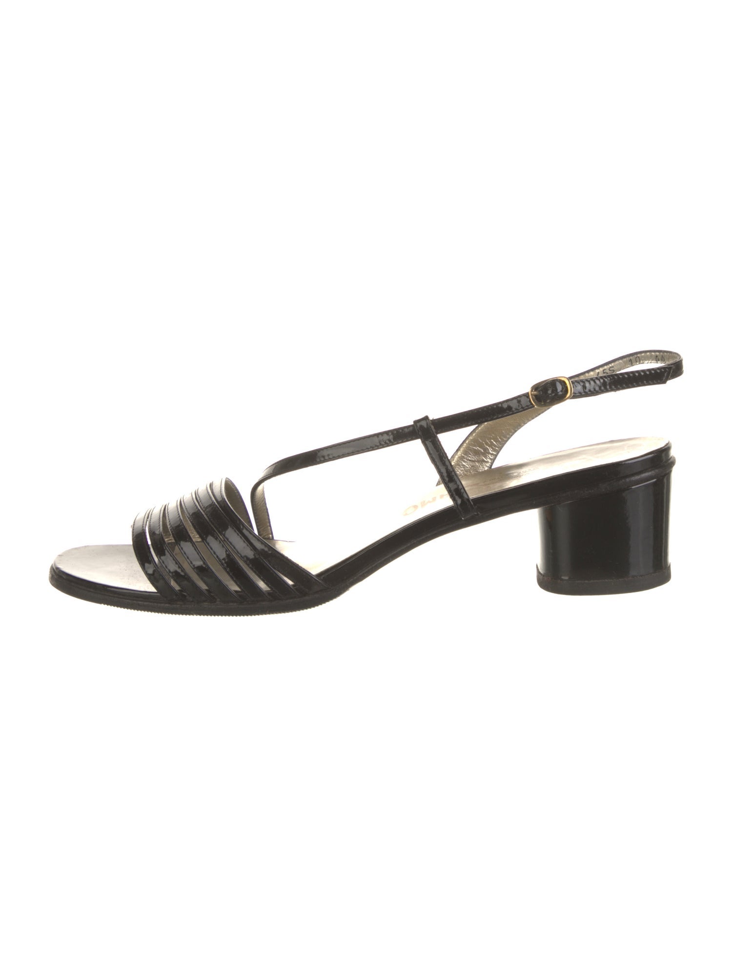 Salvatore Ferragamo Patent Leather Slingback Sandals